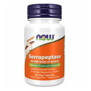 Serrapeptase 60,000 Units - 60 vcaps 2022-10-1706 фото