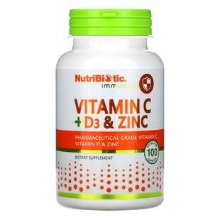 Vitamin C+D3 & Zinc - 100 caps (Пошкоджена банка+затерта дата) 2023-10-7848 фото