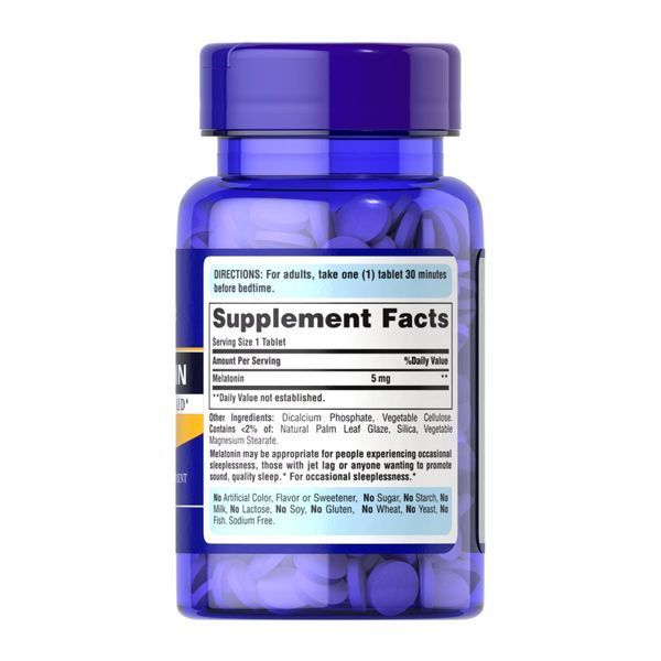 Melatonin 5mg - 120 tabs 2023-10-2178 фото