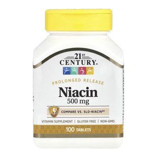 Niacin 500 mg - 100 tabs 2023-10-7099 фото
