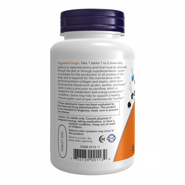 L-Lysine 1000mg - 100 tabs 2022-09-1169 фото