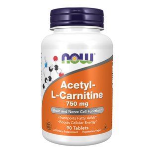 Acetyl L-Carnitine 750mg - 90 tabs 2022-10-0650 фото