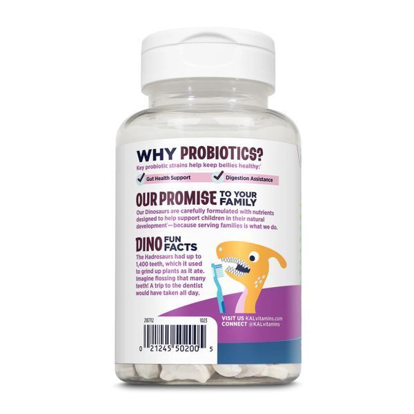 Dino-Dophilus&trade; Kids Probiotic - 60 chewables Black Cherry 2023-10-4416 фото