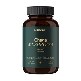 Chaga Mushroom 1000 mg - 60 vegcaps (Пошкоджена банка) 2024-11-0092 фото