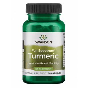 Turmeric 720mg - 30cap (Пошкоджена банка) 2023-10-7786 фото