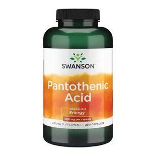 Pantothenic Acid 500mg - 250caps 2022-09-0933 фото
